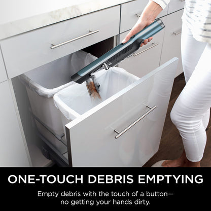 Shark WV201BLBRN WANDVAC Cordless Hand Vac, Lightweight and Portable at 1.4 lbs. with Powerful Suction, Charging Dock, One-Touch Empty for Car & Home, Cove Blue