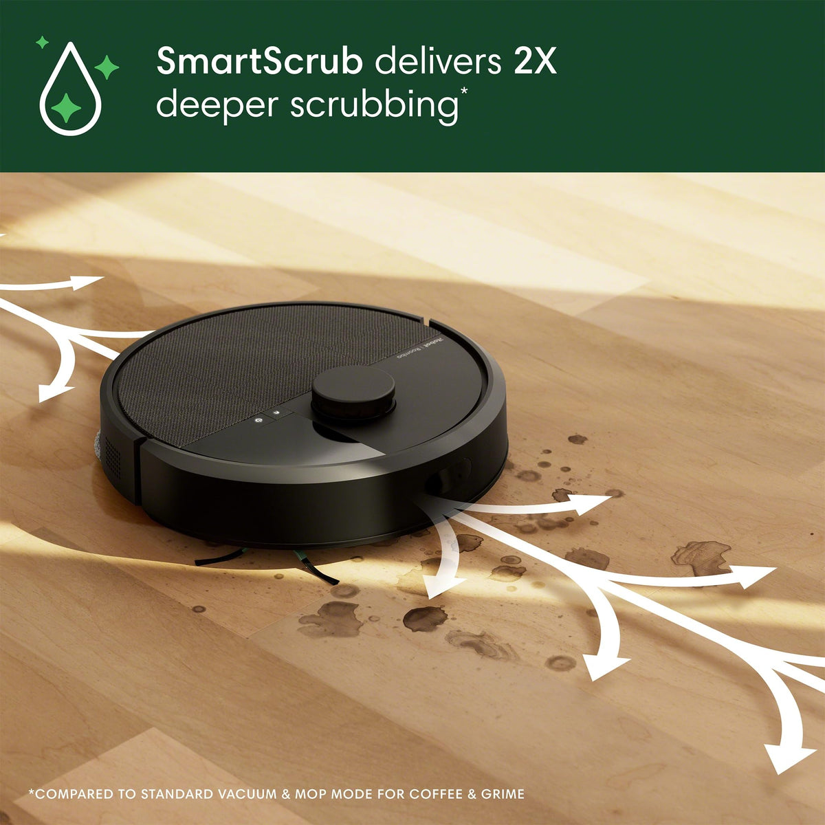 iRobot Roomba Plus 405 (G181) Combo Robot Vacuum & Mop with AutoWash Dock - Amazon Exclusive, Dual Spinning Mop Pads, Self-Empties for 75 Days, Intense Suction, Pad Washing & Drying, Pad-Lift, LiDAR