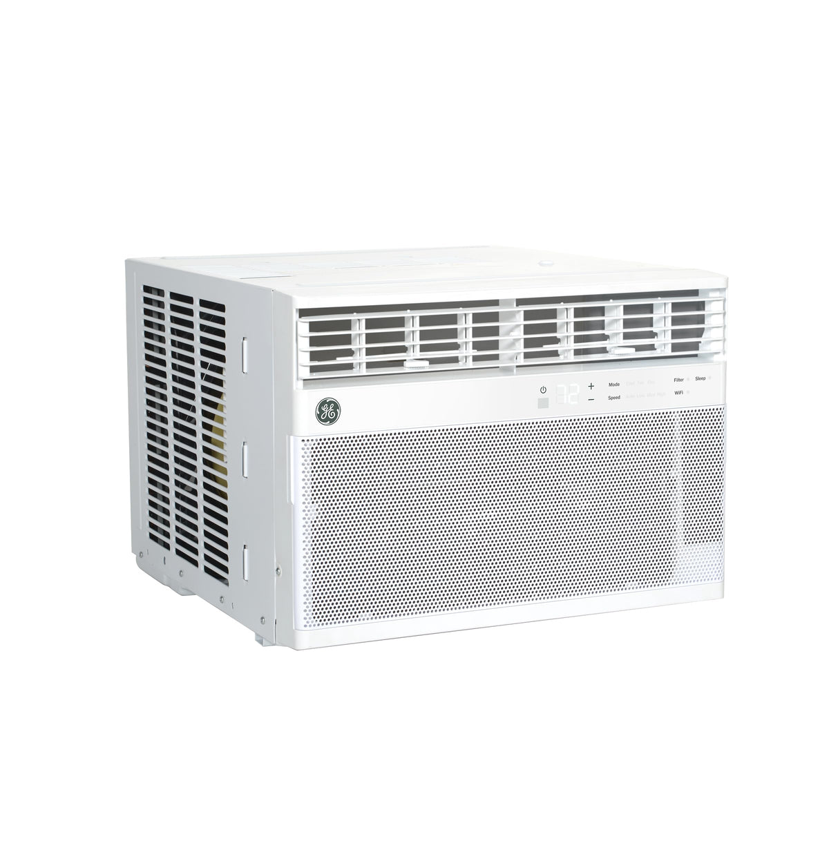 GE AWCS12WWA Window Air Conditioner, Wi-Fi Enabled, Energy-Efficient Cooling for Large Rooms up to 550 sq ft, Easy Install Kit, Control Using Remote or Smartphone App, New 12,000 BTU, White