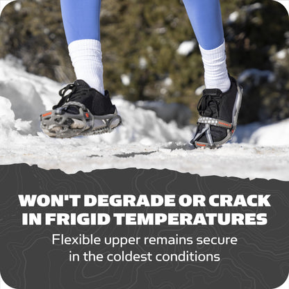 Yaktrax Run Traction Cleats for Running on Snow and Ice (1 Pair), Large