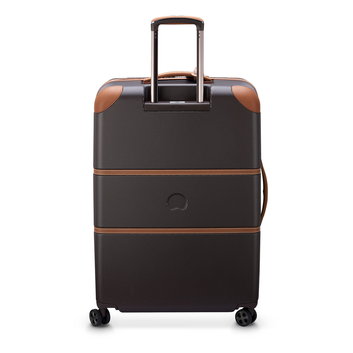 DELSEY PARIS Chatelet Air 2.0 Hardside Luggage with Spinner Wheels, Chocolate Brown, Checked-Large 28 Inch