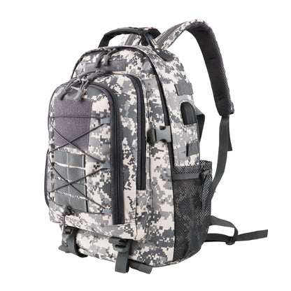 aiGear Tactical Backpack for Men, 35L Military Backpack, 3-Day Bug Out Bag for Camping Hiking Hunting with Molle System Army Daypack (35L ACU)