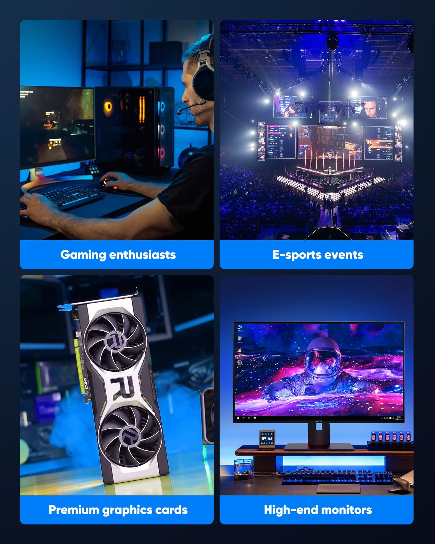 Capshi 8K DisplayPort Cable 1.4, VESA Certified 6.6FT DP Cord (8K@60Hz, 4K@144Hz, 2K@240Hz), 32.4Gbps Display Port Cable for Gaming Monitor, Graphic, PC, HDR/HDCP 2.2/FreeSync/G-Sync, Braided, Grey