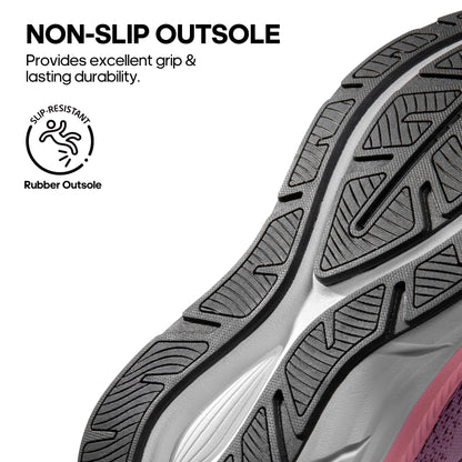 NORTIV 8 Women's Walking Shoes Cushion Comfortable ActiveBreeze Running Tennis Shoes Non-Slip Workout Gym Sports Athletic Breathable Fashion Sneakers,Size 8,Purple,SNWS248W