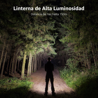 Lighting EVER LED Flashlights High Lumens, Small Flashlight, Waterproof, Adjustable Focus Flash Light for Outdoor, Emergency, Camping, AAA Batteries Included, 2 Pack