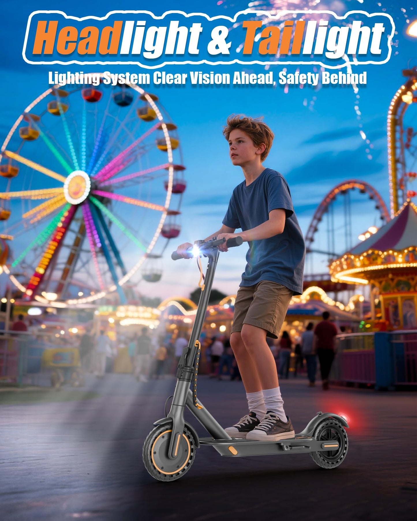 MAXSHOT Electric Scooter Adults & Big Kids, 350W Powerful Motor, Top Speed 16/19MPH, 12/16/19/21Miles Range, 8.5" Solid Tires Folding Commuter Escooter with Dual Suspension for Commuting, APP Control