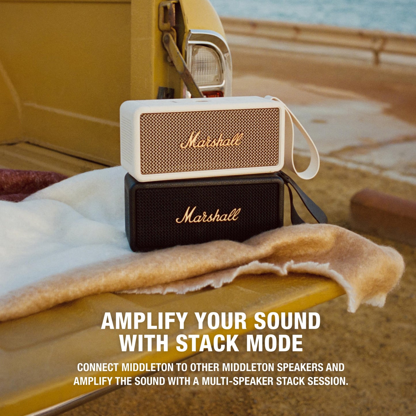 Marshall Middleton Portable Bluetooth Speaker - Cream