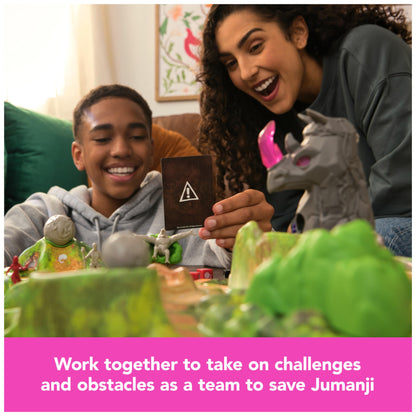 Spin Master Games, Jumanji Stampede, 3D Adventure Cooperative Board Game, for Fans of The Jumanji Movies, Face Off Against Jungle Emergencies, 2-4 Players, for Ages 8 & Up