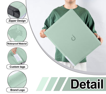 Premium Card Binder 16 Pocket - Fits 1600 Cards，4X4 Ringless Card Album with Sleeves for Trading Cards & Sports Cards（Model C，Asakusa Green）