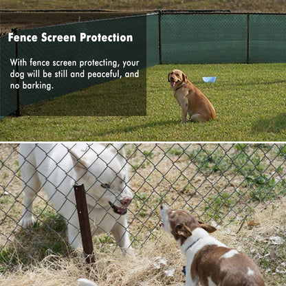 UPGRADE Privacy Fence Screen 4'x5' Dark Green Outdoor 90% Visibility Blockage 170 GSM Mesh Shade Cover Panels for Backyard,Balcony,Home Decoration with Zip Ties,Customized Avaliable