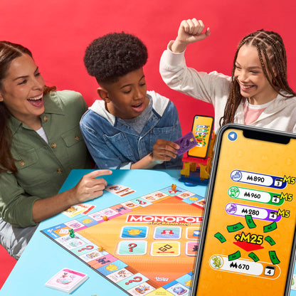 Monopoly App Banking Board Game | App-Enabled Game | Links to Smart Devices | Ages 8+ | 2 to 6 Players | 45 Mins. | Family Games for Kids