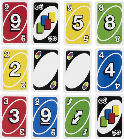 Mattel Games Giant UNO Card Game for Kid, Adult & Families, Color Blind Accessible & Customizable Large Deck