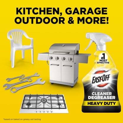 Easy-Off Heavy Duty Degreaser Cleaner Spray, Kitchen Degreaser, 32 Oz