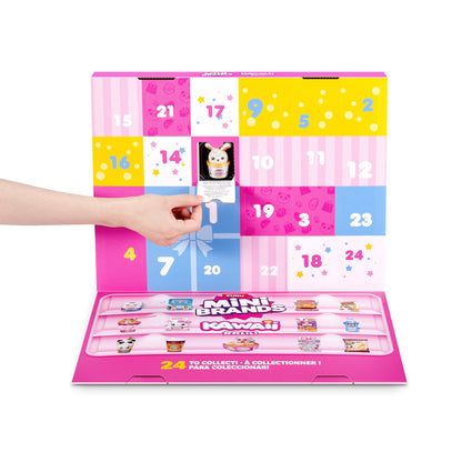 Mini Brands Kawaii Advent Calendar by ZURU, Collectible Seaonal Toys for Girls