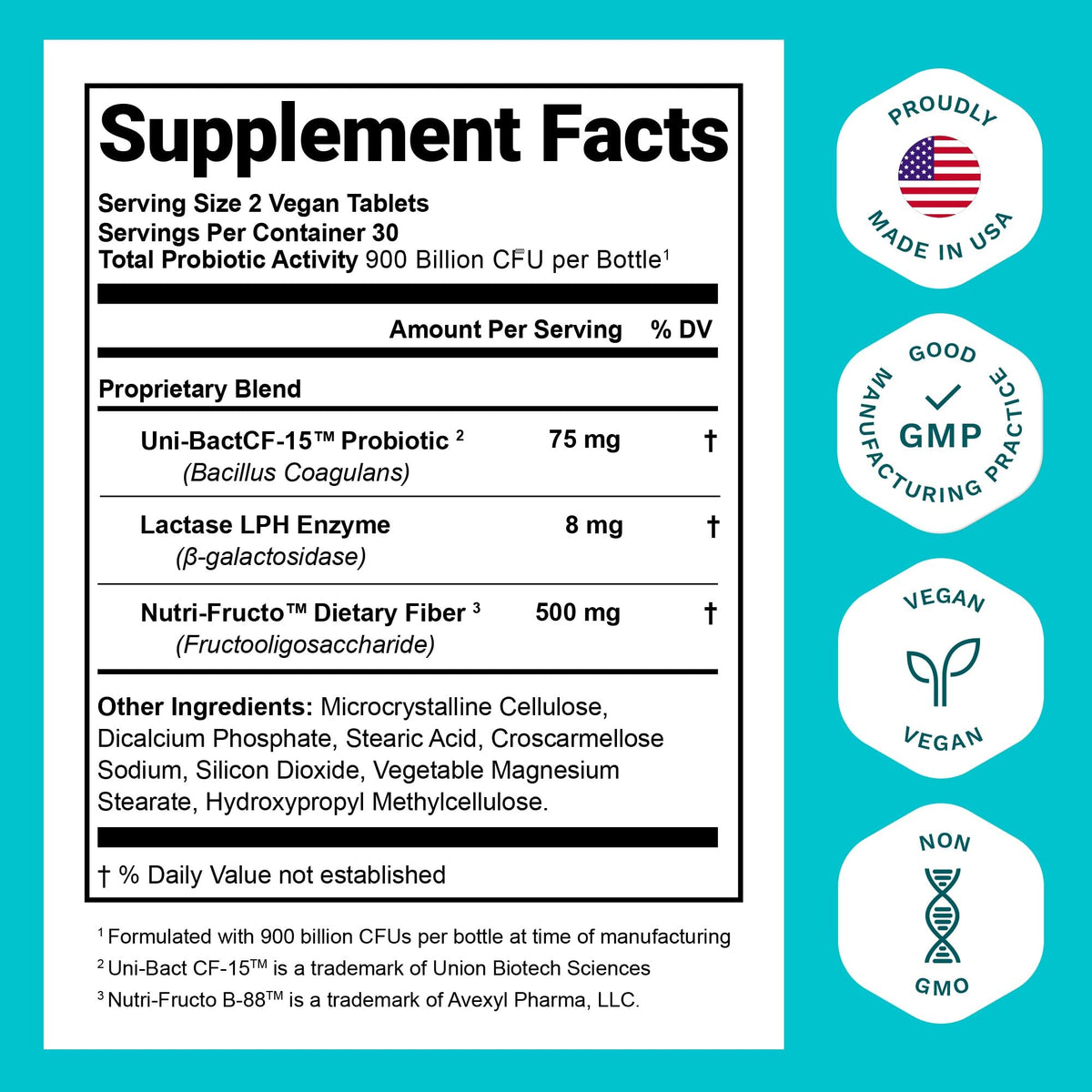 Nutrition Essentials GMP Certified Probiotic Dietary Supplement 6 Bottles 360 Capsules
