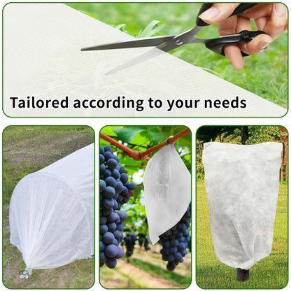 SORANGEUN 10x30ft Plant Covers Freeze Protection, 1.5oz/yd² Frost Cloths, Plant Blanket for Winter Raised Garden Bed, Garden Cover for Snow, Tree, Shrub, Burlap, Rose