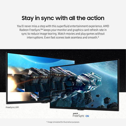 SAMSUNG 32-Inch Odyssey G50D Series QHD Fast IPS G-Sync Compatible Gaming Monitor, 1ms, VESA DisplayHDR 400, 180Hz, AMD FreeSync, Adjustable Stand, Eye Saver Mode, LS32DG502ENXZA, 2024