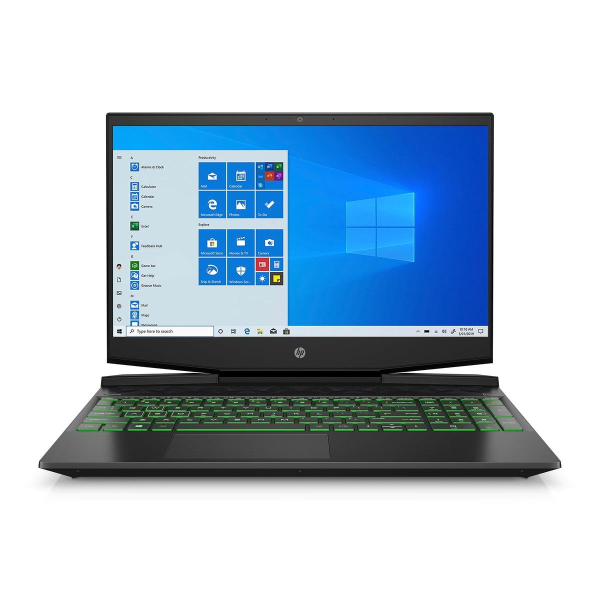 (Open Box) HP Pavilion 15.6" FHD Gaming Laptop, Intel Core i5-10300H, 8GB RAM, NVIDIA GeForce GTX 1650 4GB, 250GB SSD, Windows 10 Home, Black, 15-dk1056wm