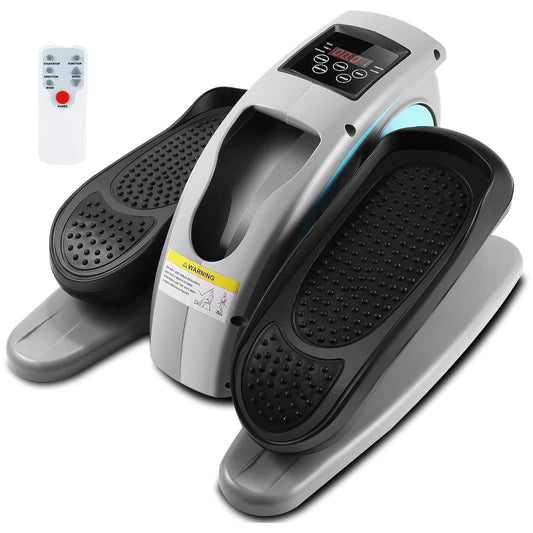 Under Desk Elliptical Machine, Ellipse Leg Exerciser for Seniors Fully Assembled, Portable & Quiet Electric Seated Pedal Exerciser with Remote Control & LCD Display Monitor