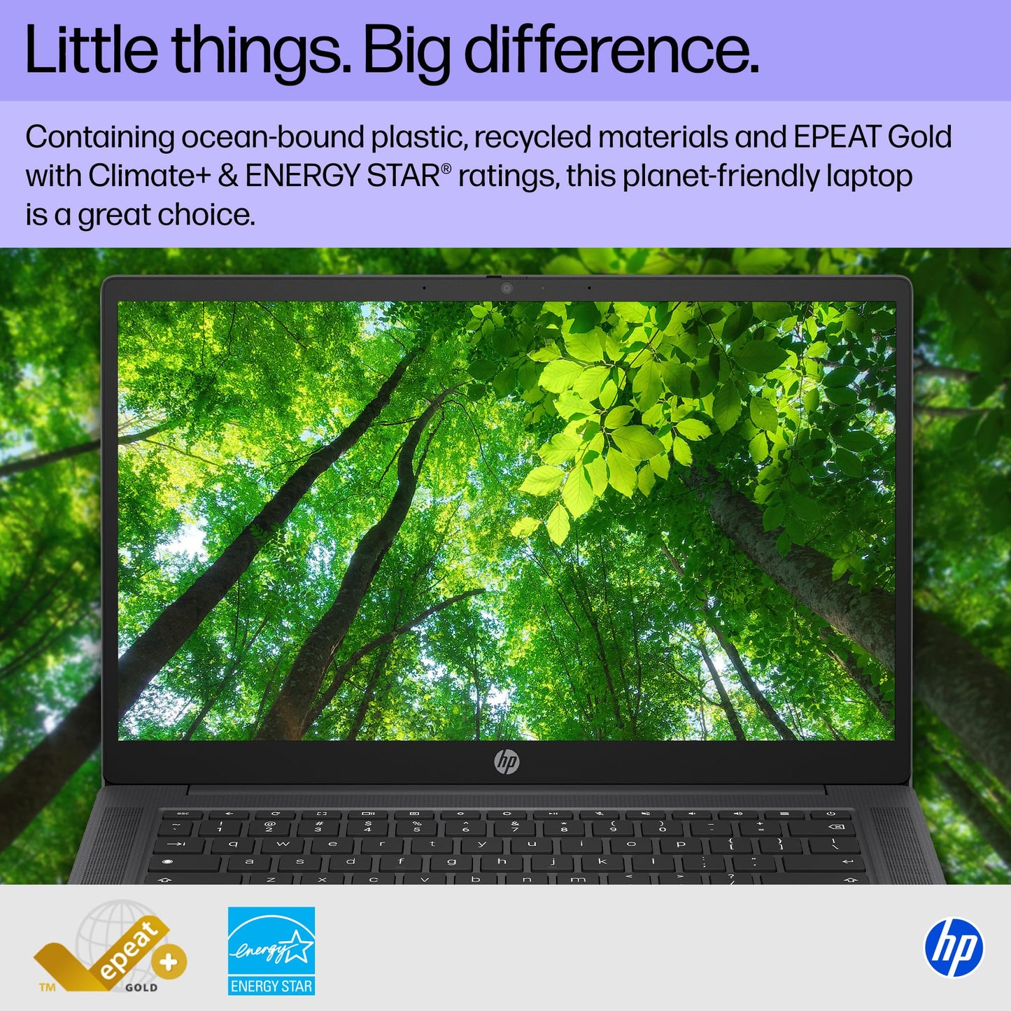 HP Chromebook 14 inch Laptop, HD Display, Intel Processor N100, 8 GB RAM, 128 GB UFS, Intel UHD Graphics, Chrome OS, Chalkboard Gray, 14a-nf0099nr