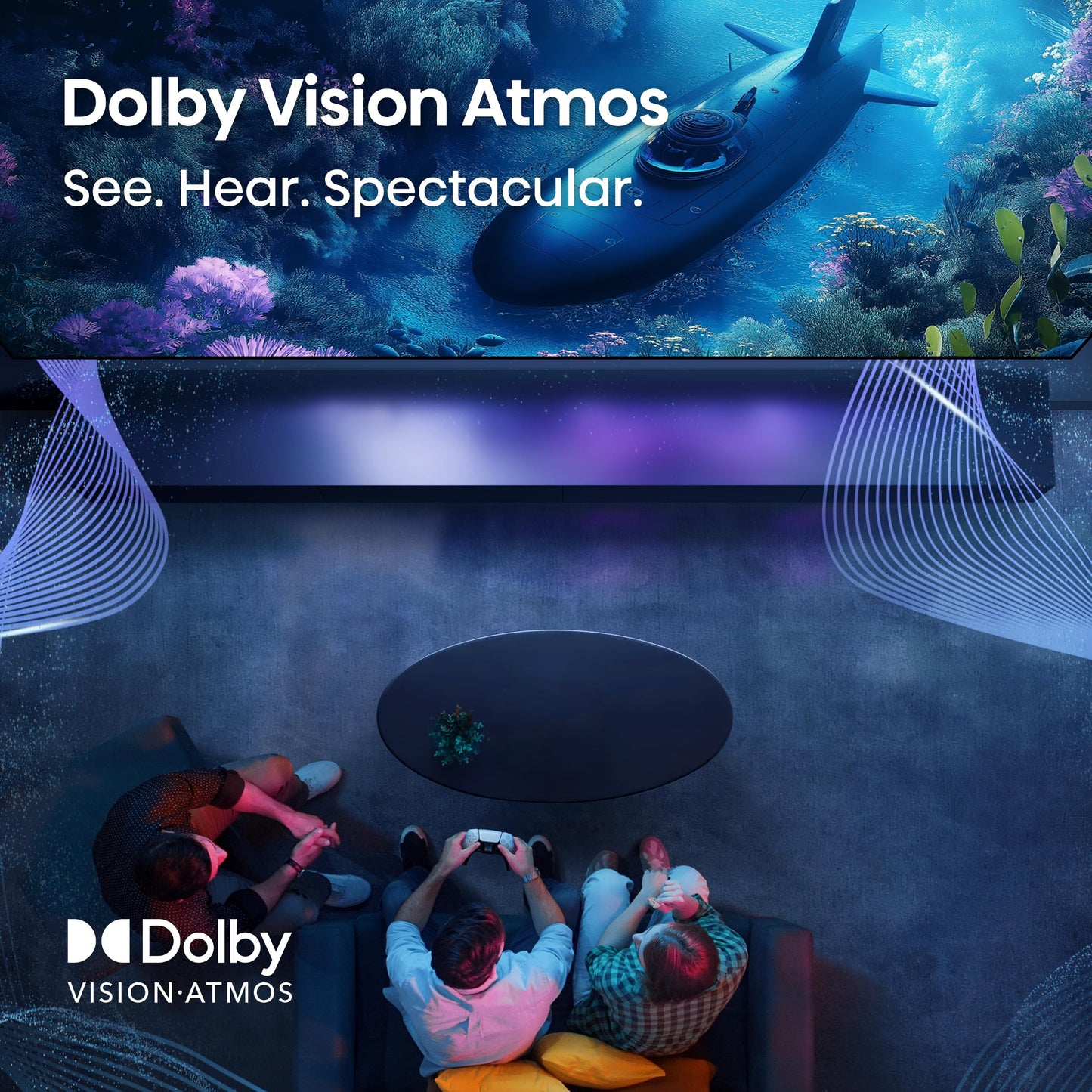 Hisense 65" E6 Cinema Series QLED 4K UHD Smart Fire TV (65E6QF, 2025 Model) - QLED, AI Light Sensor, Dolby Vision · Atmos, Voice Remote with Alexa, Motion Rate 120, HDR 10+ Adaptive, Game Mode Plus