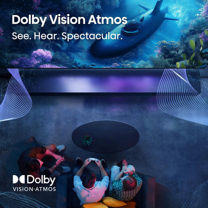 Hisense 50" E6 Cinema Series QLED 4K UHD Smart Fire TV (50E6QF, 2025 Model) - QLED, AI Light Sensor, Dolby Vision · Atmos, Voice Remote with Alexa, Motion Rate 120, HDR 10+ Adaptive, Game Mode Plus