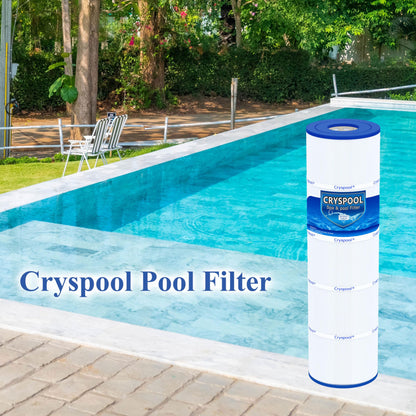 Cryspool® 07077 Filter Compatible with CCP420, Clean and Clear Plus 420, PCC105-PAK4, R173576, C-7471, 178584, 817-0106, FC-6470, 4×105 Sq. Ft Pool Filter Cartridges, 4 Pack