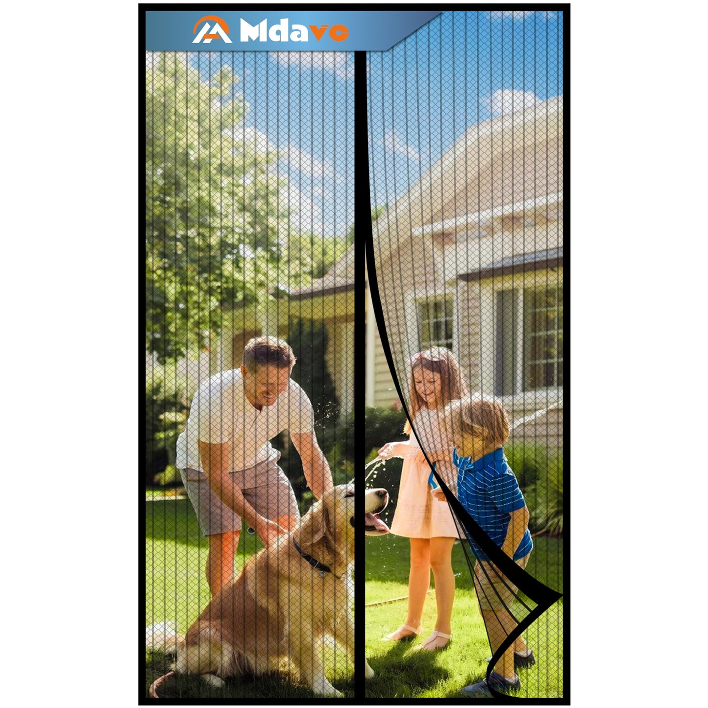 Magnetic Screen Door, Door Screen Magnetic Closure-Keeps Bugs Out Let Breeze in, Heavy Duty Mesh - Pet and Kid Friendly, Works with Front Doors, Sliding Doors (Fit Door Size 36 x 98 Inch)