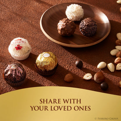 Ferrero Collection, 12 Count, Premium Gourmet Assorted Hazelnut Milk Chocolate, Dark Chocolate and Coconut, 4.6 oz