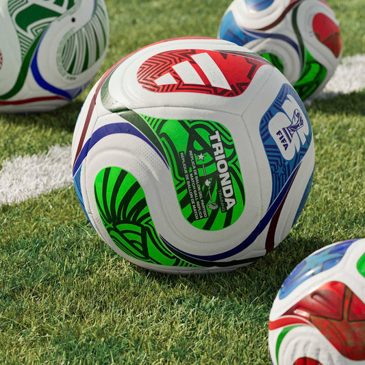 Adidas Unisex-Adult World Cup Soccer Ball, White/Team Royal Blue/Solar Blue/Power Red, 5