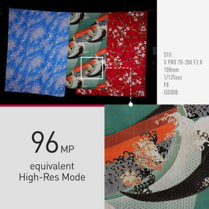 Panasonic LUMIX S1II 6K Digital Camera, Mirrorless Full Frame Camera Hybrid Shooting with 24.1MP, 5.1K 60p Open Gate Video, 15 Stops Dynamic Range, Prores RAW HQ Internal Recording, L-Mount - DC-S1M2