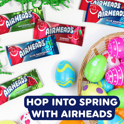 Airheads Candy Bars, Variety Bulk Box, Chewy Full Size Fruit Taffy, Gifts, Holiday, Parties, Concessions, Pantry, Non-Melting, Party, 60 Individually Wrapped Full Size Bars