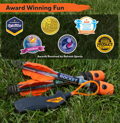 Toy Rocket Launcher for Kids: Outdoor Toys Slingshot Rocket Launchers - Best Gifts for Boys & Girls All Ages - Fun Stocking Stuffers for Kids & Teen Boy Gifts for 8 9 10 11 12+ Year Old Boys Gift Idea