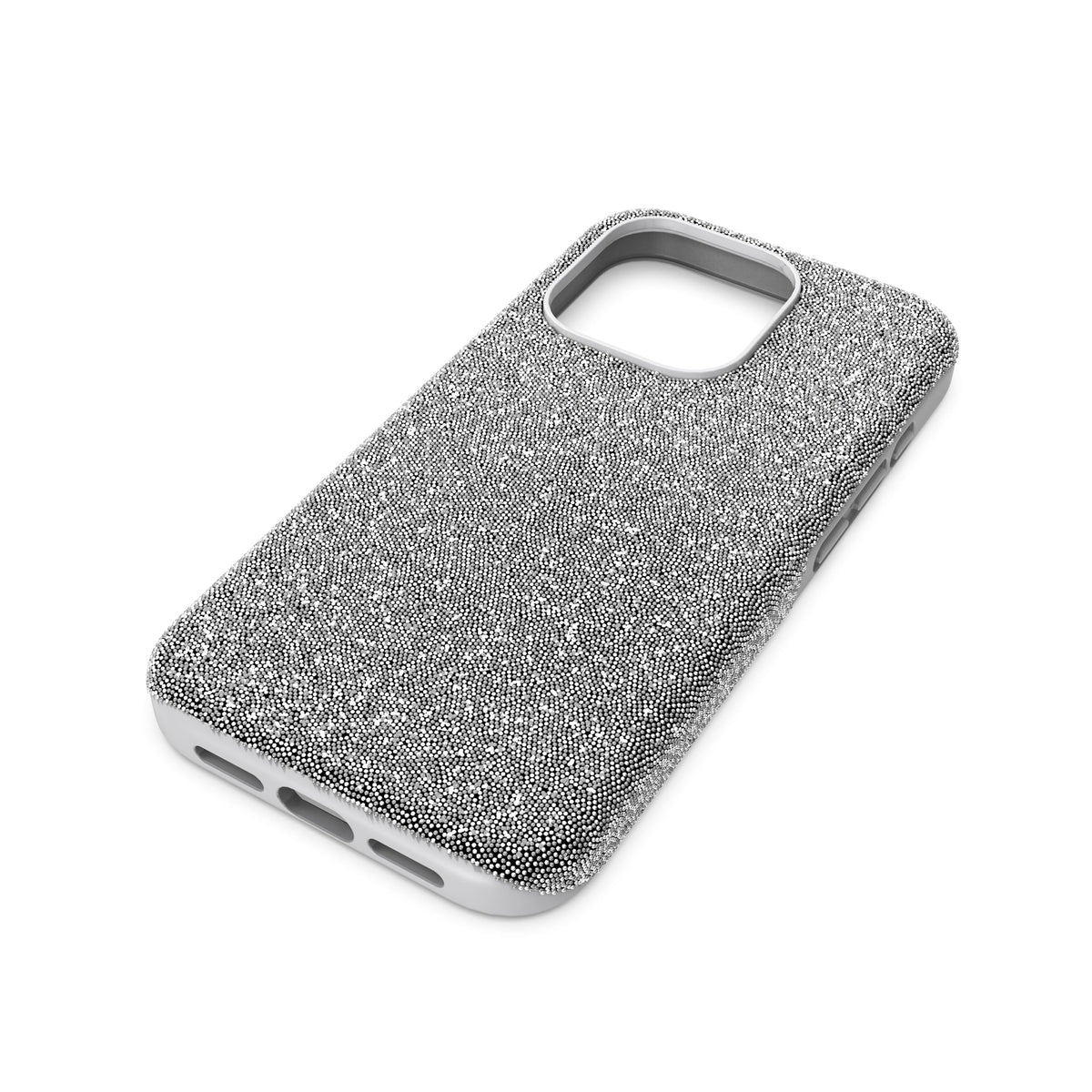 Swarovski High Smartphone Case for iPhone 15 Pro, Silver-Tone Crystals, Part of The High Collection