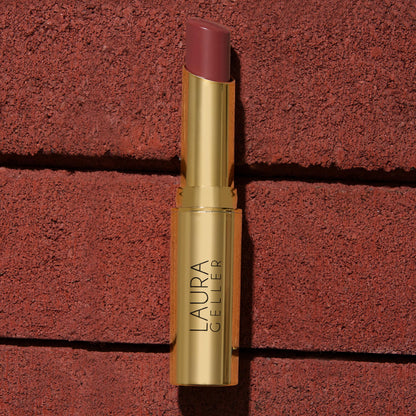 LAURA GELLER NEW YORK Jelly Balm Moisturizing Tinted Lip Balm - Brick House - Hydrating Vitamin E - Semi-Shine Finish