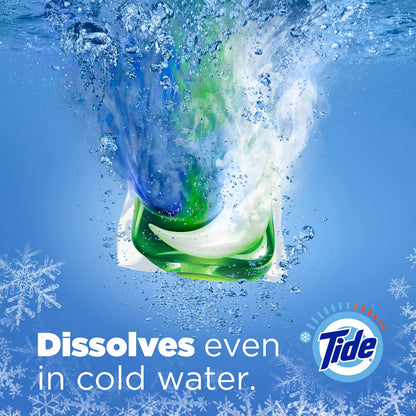 Tide PODS Liquid Laundry Detergent Soap Pacs, HE Compatible, 57 Count, Powerful 3-in-1 Clean in one Step, Original Scent