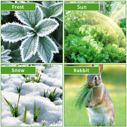 SORANGEUN 10x30ft Plant Covers Freeze Protection, 1.5oz/yd² Frost Cloths, Plant Blanket for Winter Raised Garden Bed, Garden Cover for Snow, Tree, Shrub, Burlap, Rose