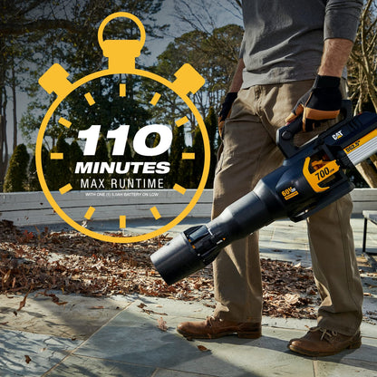 Cat DG650.9 60V 700 CFM 135 MPH Leaf Blower Cordless, Adjustable Speed Blowers for Lawn Care, Lightweight Cordless Leaf Blower with Variable Air Control – Tool Only