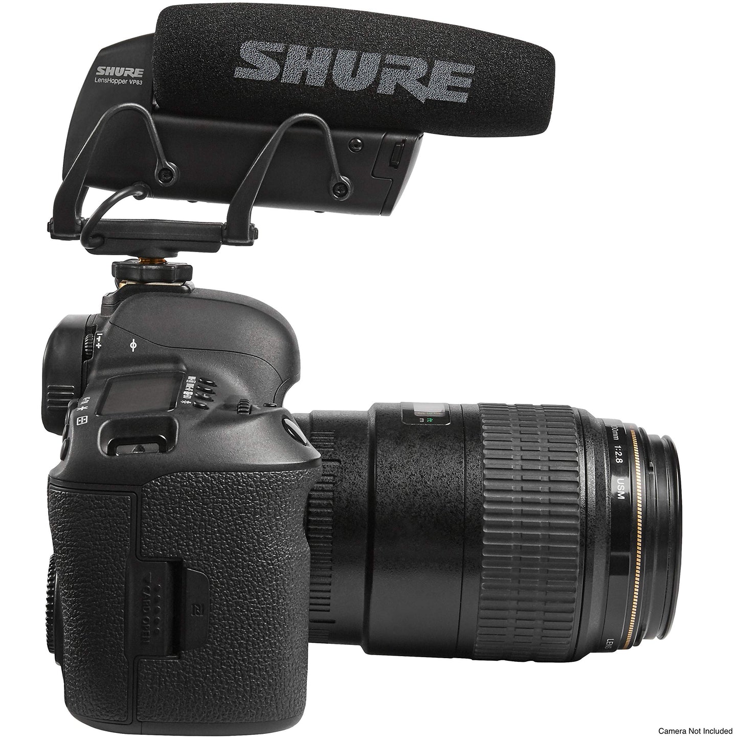 Shure VP83 LensHopper Camera-Mounted Condenser Shotgun Microphone for use with DSLR Cameras and HD Camcorders - Capture Detailed, High Definition Audio with Full Low-end Response