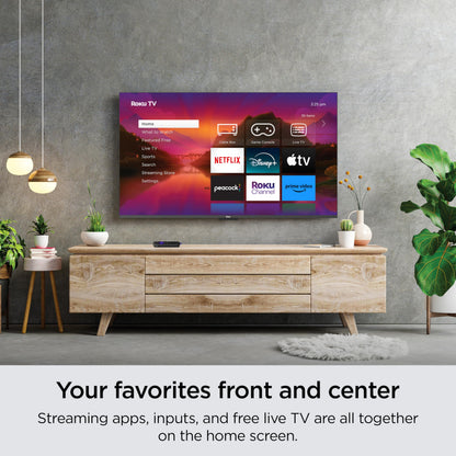 Roku Smart TV – 55-Inch Select Series 4K HDR RokuTV with Roku Enhanced Voice Remote, Brilliant 4K Picture, Automatic Brightness, & Seamless Streaming – Live Local News, Sports, Family Entertainment