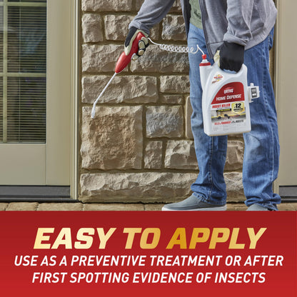 Ortho Home Defense Insect Killer for Indoor & Perimeter2 with Comfort Wand, Controls Ants, Roaches, and Spiders, 1.1 gal