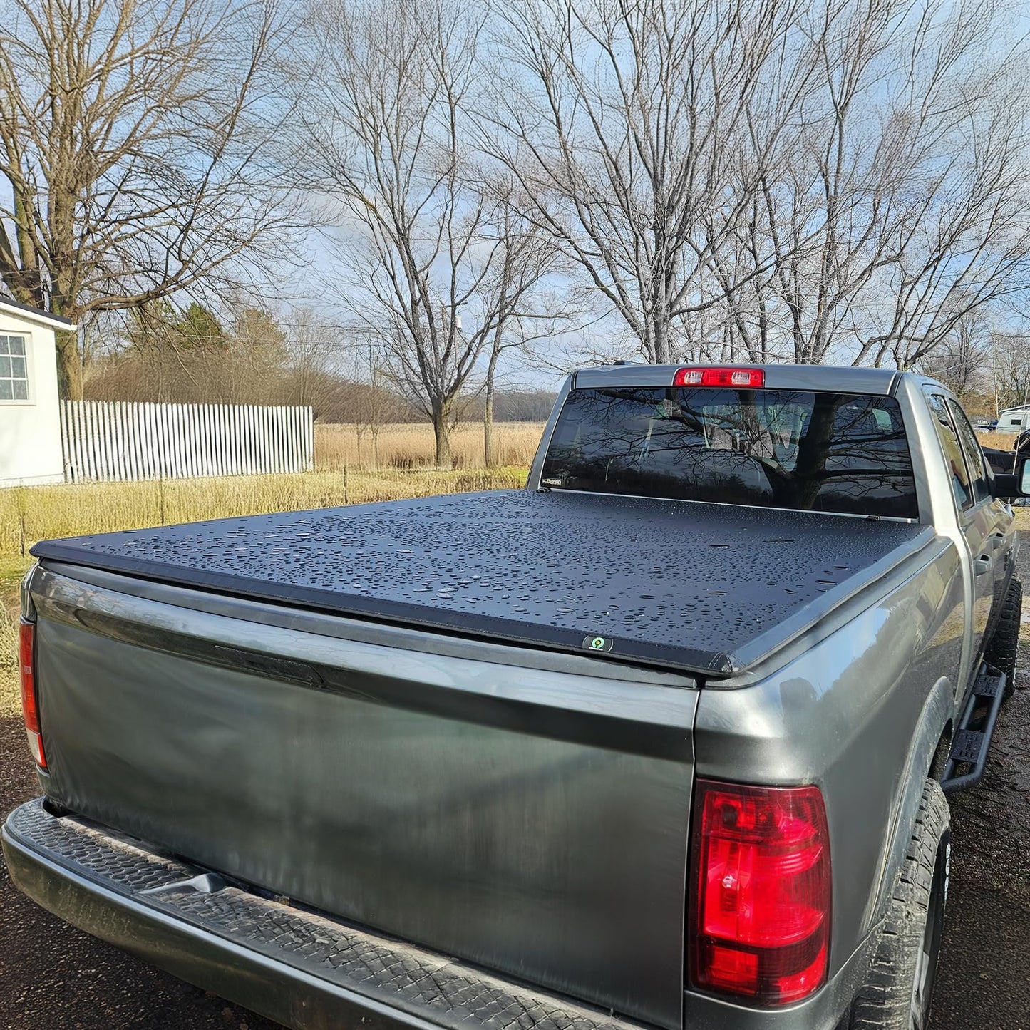 AUTOSAVER88 Soft Tri-fold Truck Bed Tonneau Cover Compatible with 2009-2025 Dodge Ram 1500 (Incl. Classic & New) 5.7ft Bed Without Rambox