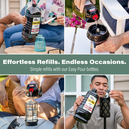 TIKI Citronella Torch Fuel - 1 Gallon (128 oz.), Easy Pour, Long-Lasting for Outdoor Torches & Table Torches, with Citronella & Lemongrass Oil, for Patio, Garden & Backyard Use