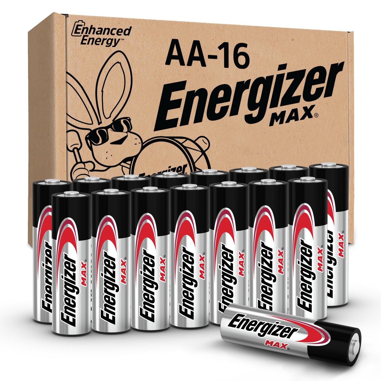 Energizer MAX AA Batteries (16 Pack), Double A Alkaline Batteries