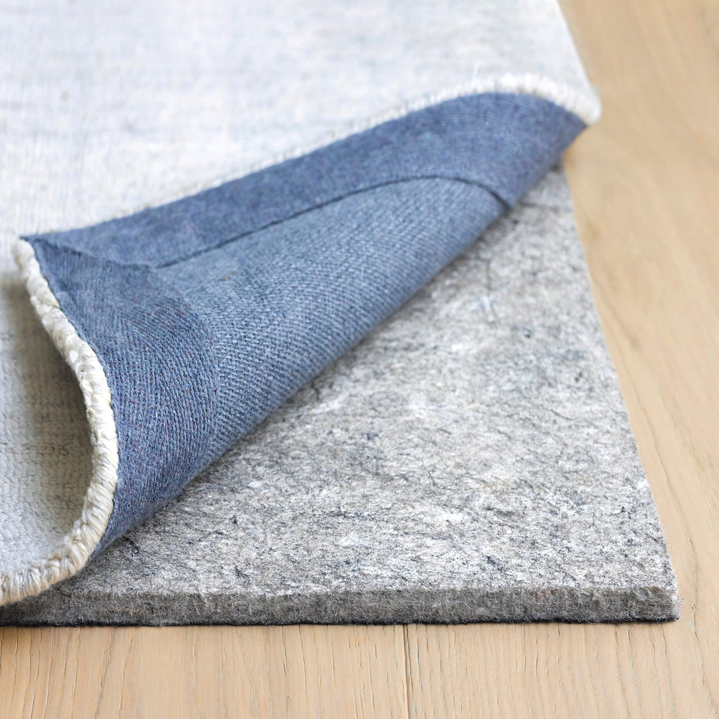 RUGPADUSA - Dual Surface - 9'x12' - 1/2" Thick - Felt + Rubber - Non-Slip Backing Rug Pad - Adds Comfort and Protection - for Hard Surface Floors