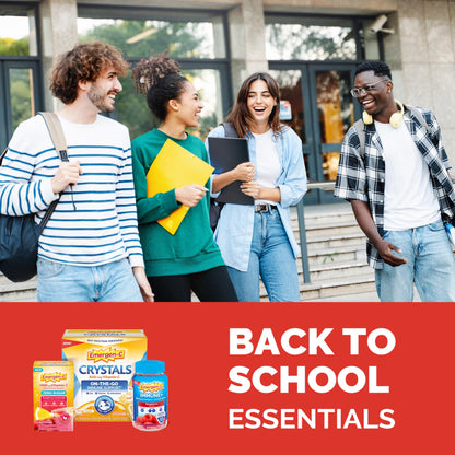 Emergen-C 1000mg Vitamin C Powder for Daily Immune Support Caffeine Free Vitamin C Supplements with Zinc and Manganese, B Vitamins and Electrolytes, Super Orange Flavor - 60 Count/2 Month Supply