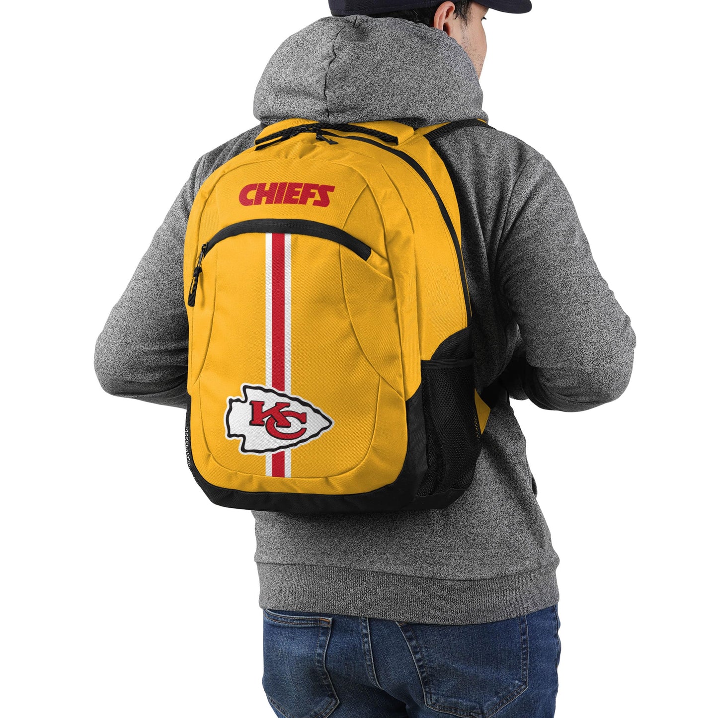 FOCO Kansas City Chiefs NFL Alternate Color Action Backpack - Yellow