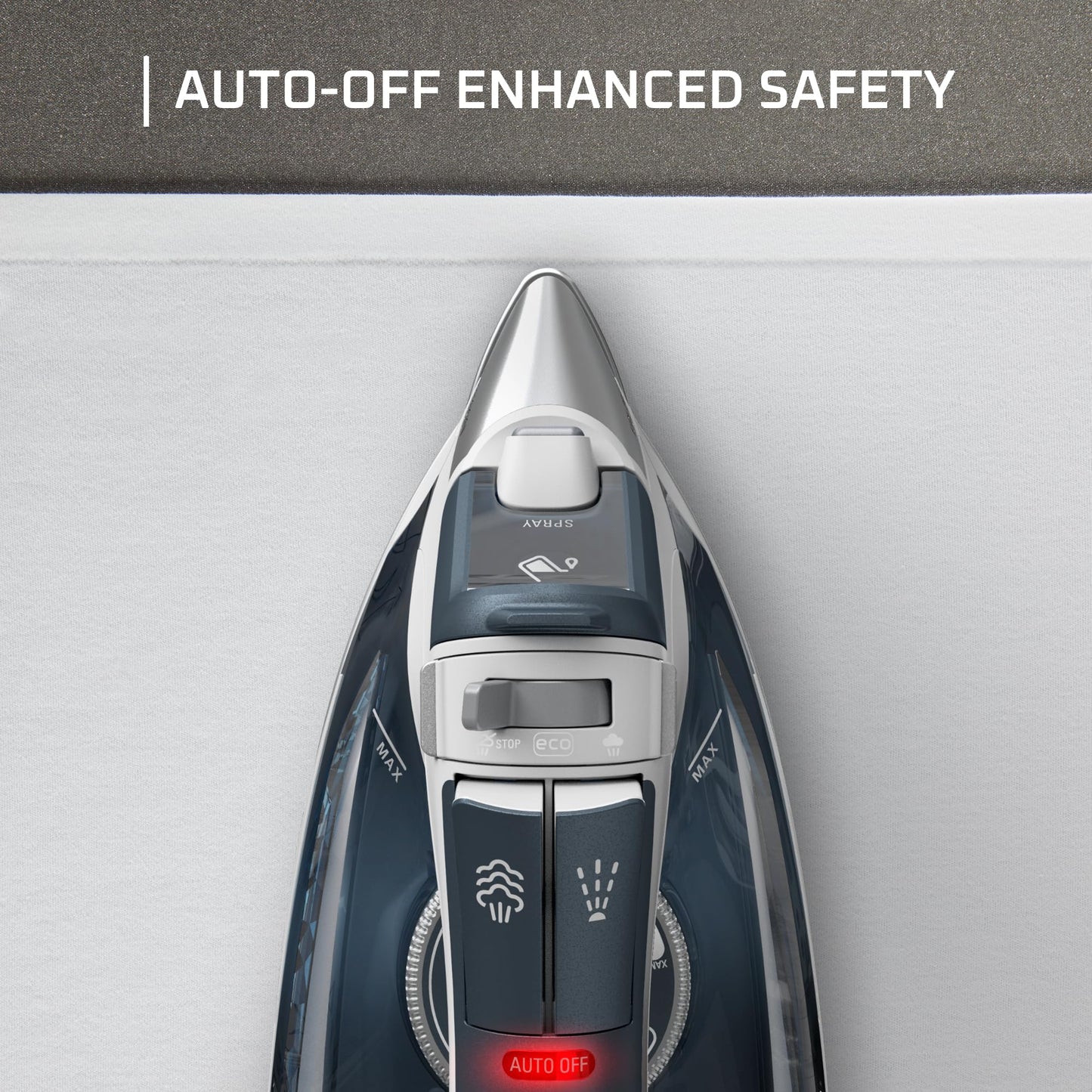 Rowenta Focus Excel Steam Iron for Clothes, Anti-Drip Protection, Iron Steamer for Clothes, 1725 Watts, DW5280, Grey
