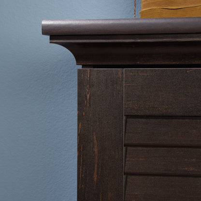 Sauder Harbor View Multipurpose Storage, Tall Pantry Cabinet, L: 35.43" x W: 16.73" x H: 61.02", Antiqued Paint