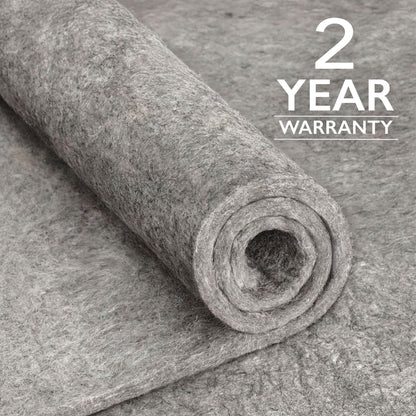 RUGPADUSA - Basics - 8'x10' - 1/4" Thick - 100% Felt - Protective Cushioning Rug Pad - Safe for All Floors and Finishes Including Hardwoods